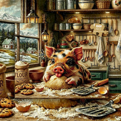Piggy Chef Jigsaw Puzzle 1000 Pieces