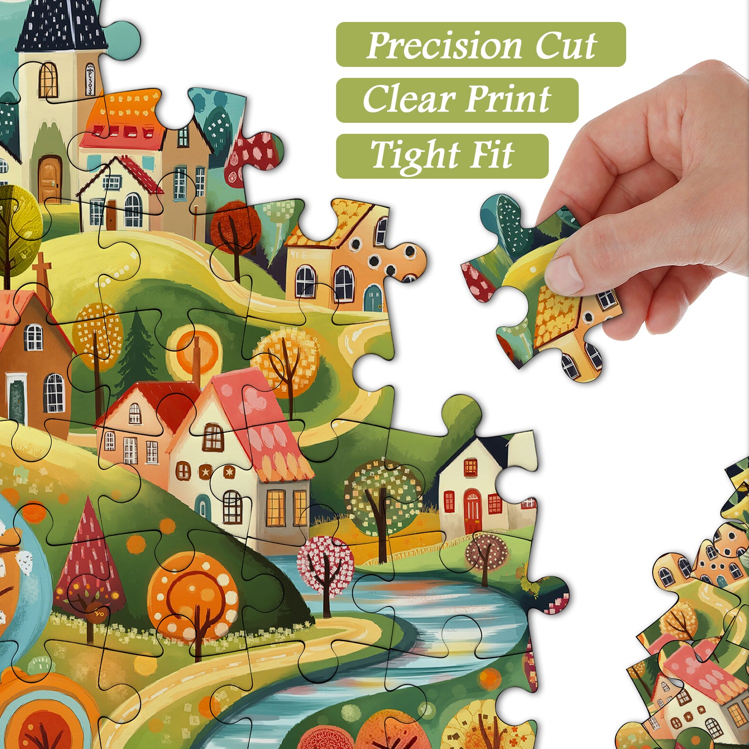Colorful Autumn Valley Jigsaw Puzzle 1000 Pieces