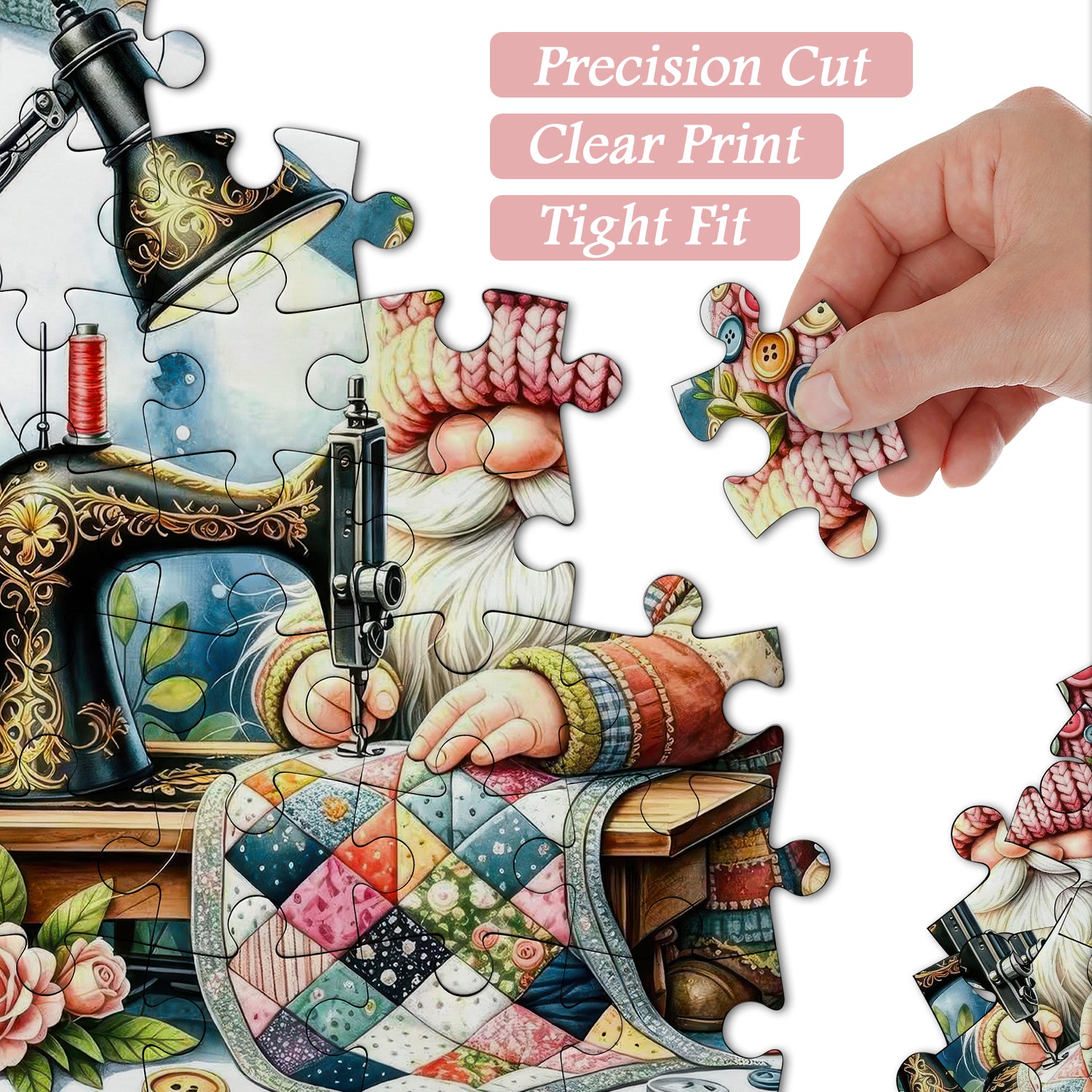 Quilt Craft Gnome Puzzle 1000 Teile