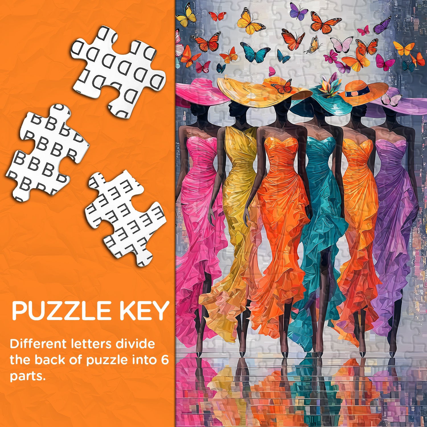Butterfly and Muse Jigsaw Puzzle 1000 Pieces