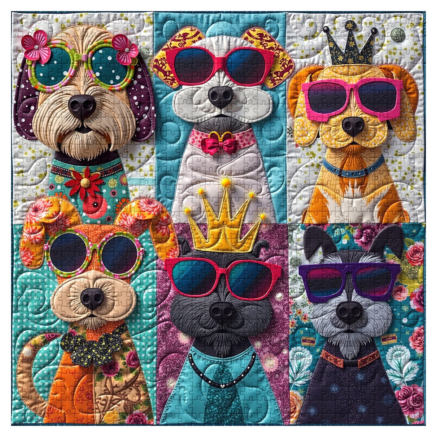 Glamour Dogs Show Jigsaw Puzzle 1000 Pieces