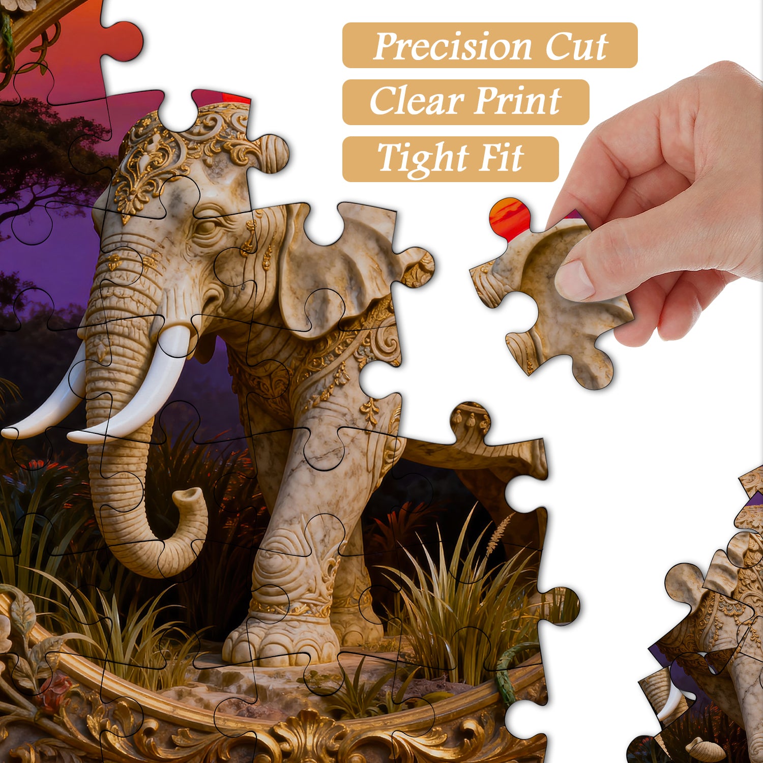 Sunset Serenity Carving Jigsaw Puzzle 1000 Pieces