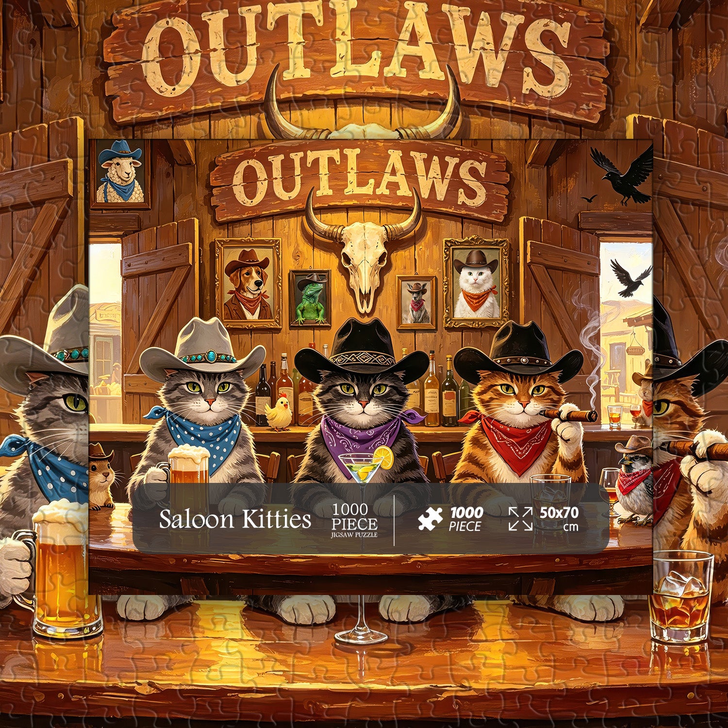 Saloon Kitties Puzzle 1000 Teile