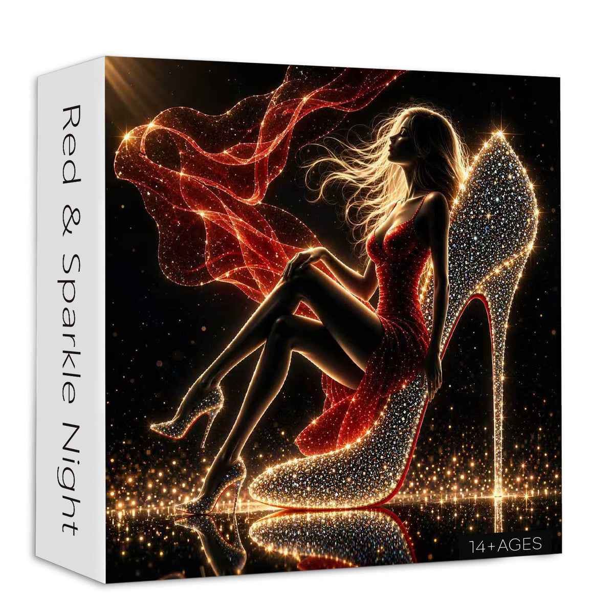 Red & Sparkle Night Jigsaw Puzzle 1000 Pieces