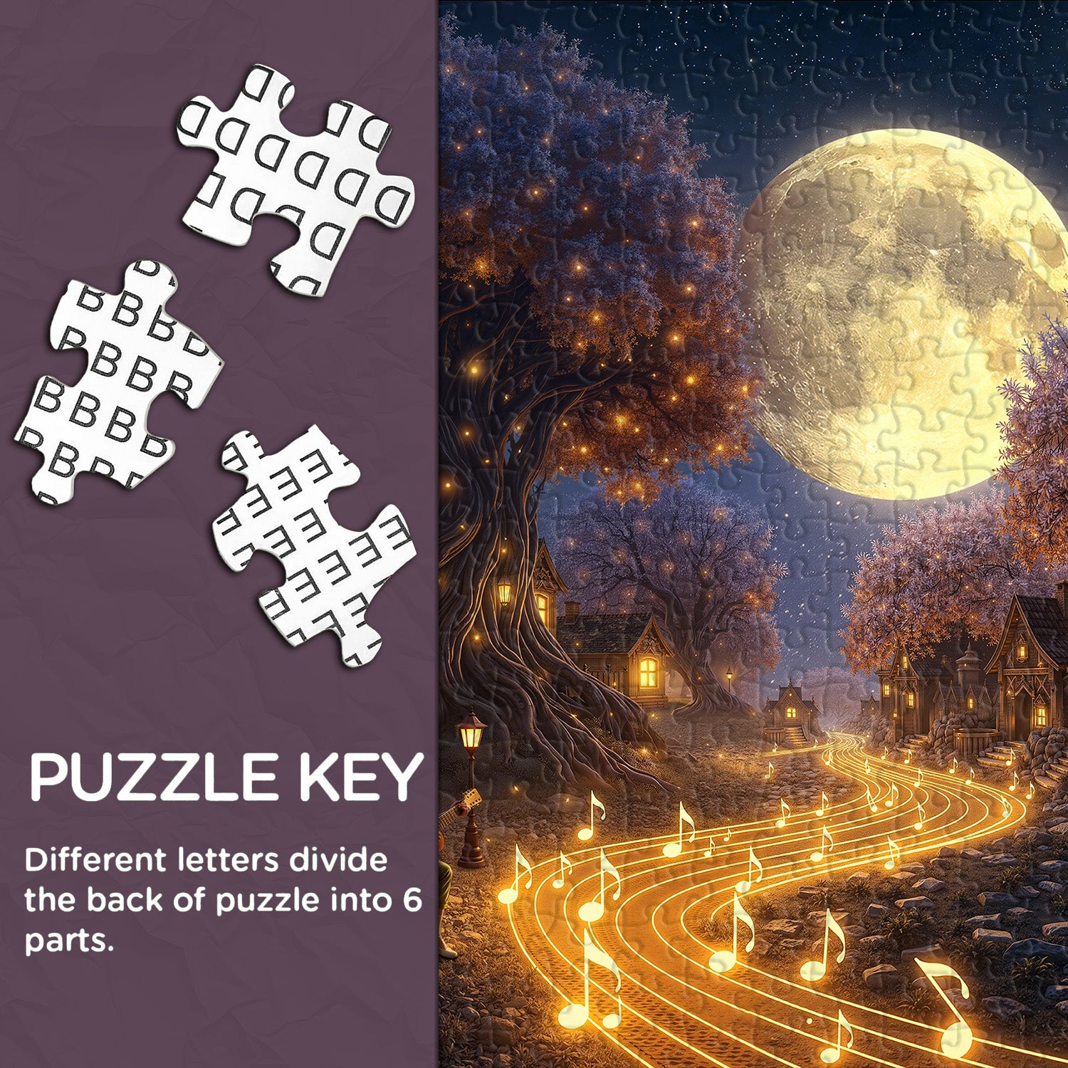 Mondflüsterpfad-Puzzle 1000 Teile