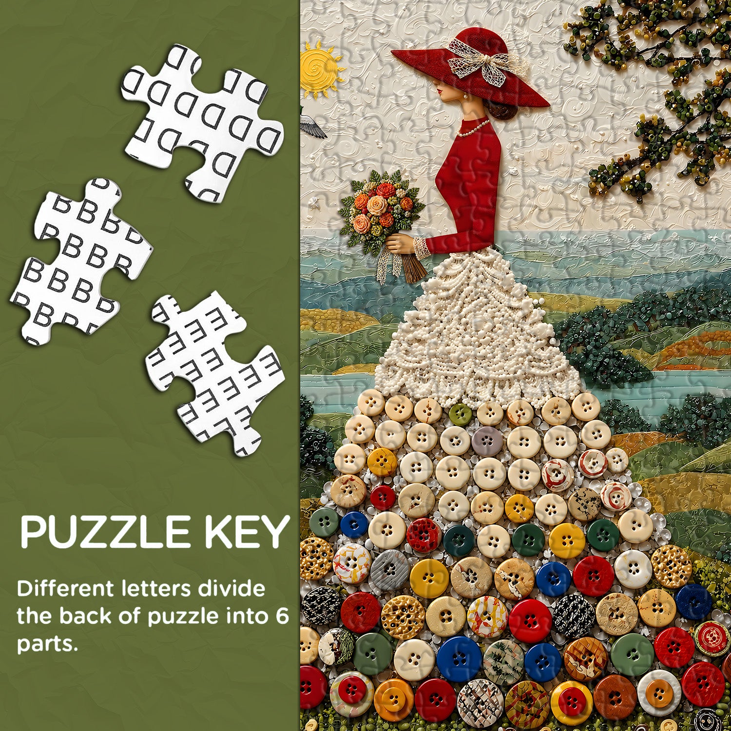 Knopfrock-Puzzle 1000 Teile