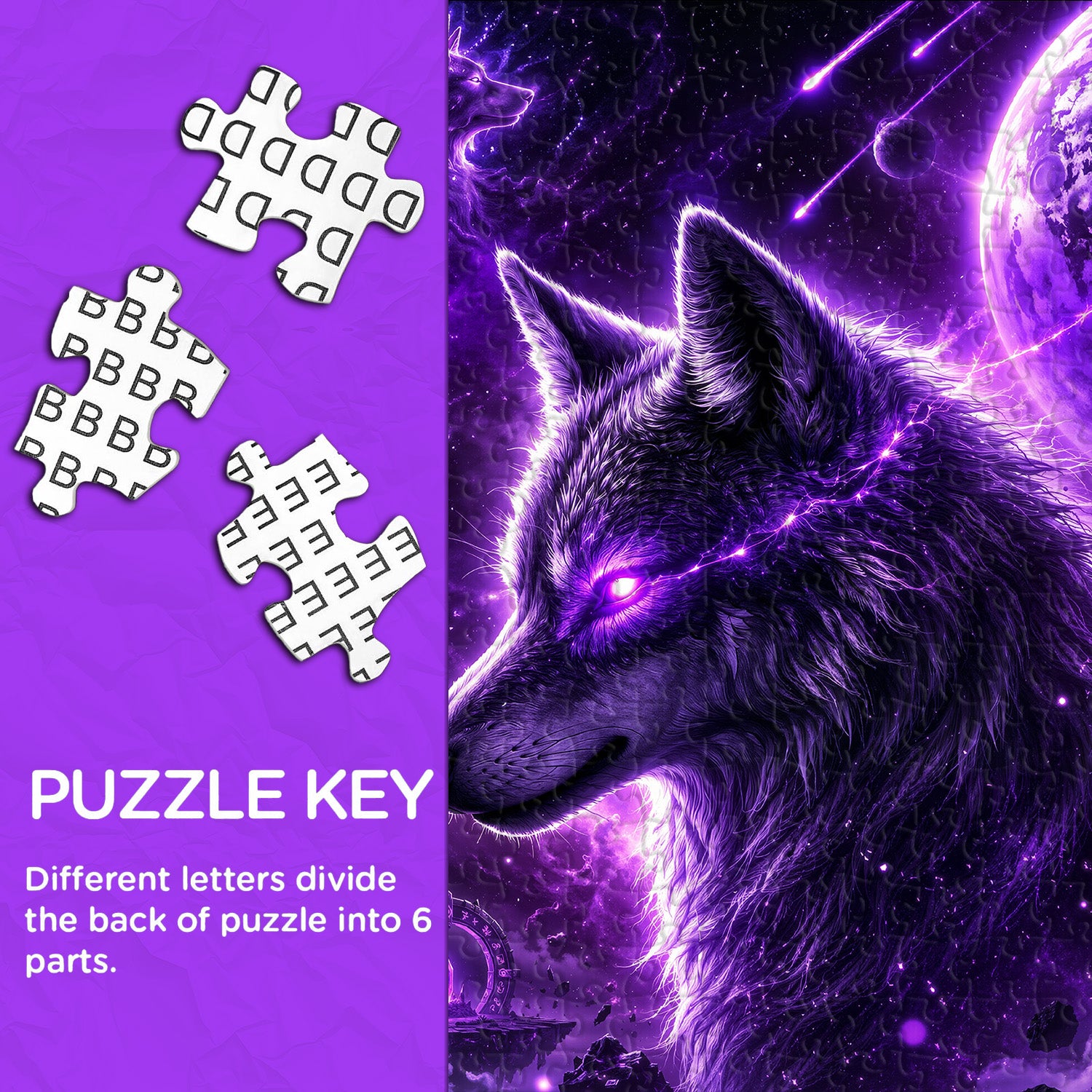 Nebula Wolf Soul Puzzle 1000 Teile