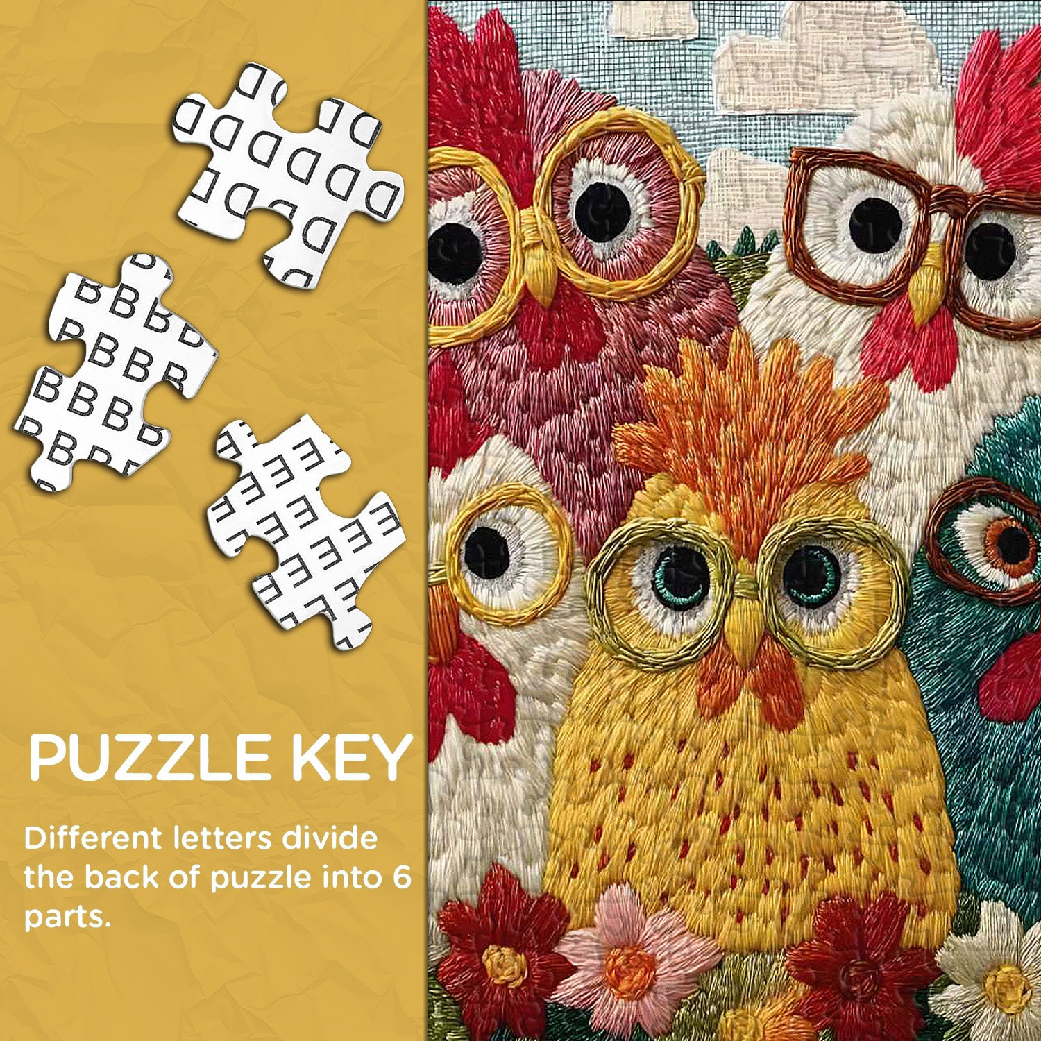Chic Chickens Jigsaw Puzzle 1000 Pieces
