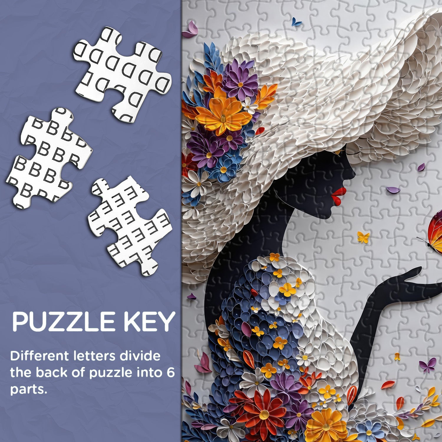 Schmetterlingsflüstern Puzzle 1000 Teile