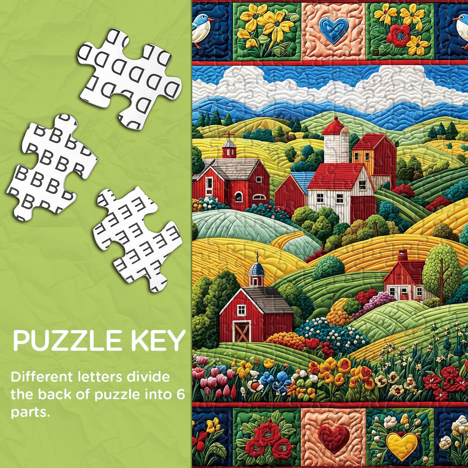 Quilted Homestead Puzzle 1000 Teile