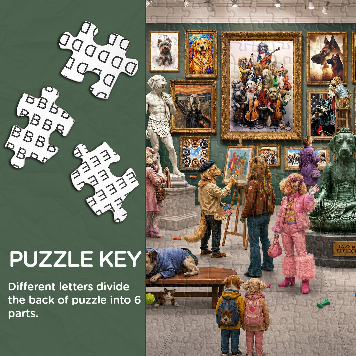 Fur & Fine Art Gallery Puzzle 1000 Teile