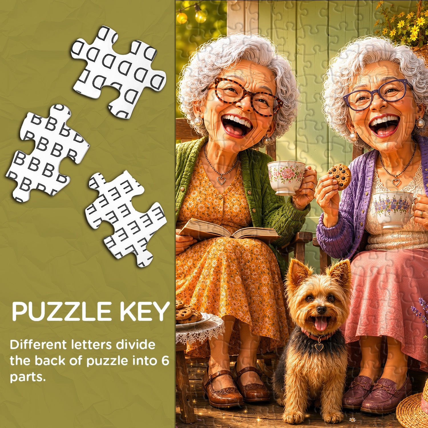 Sunny Grandmas Jigsaw Puzzle 1000 Pieces