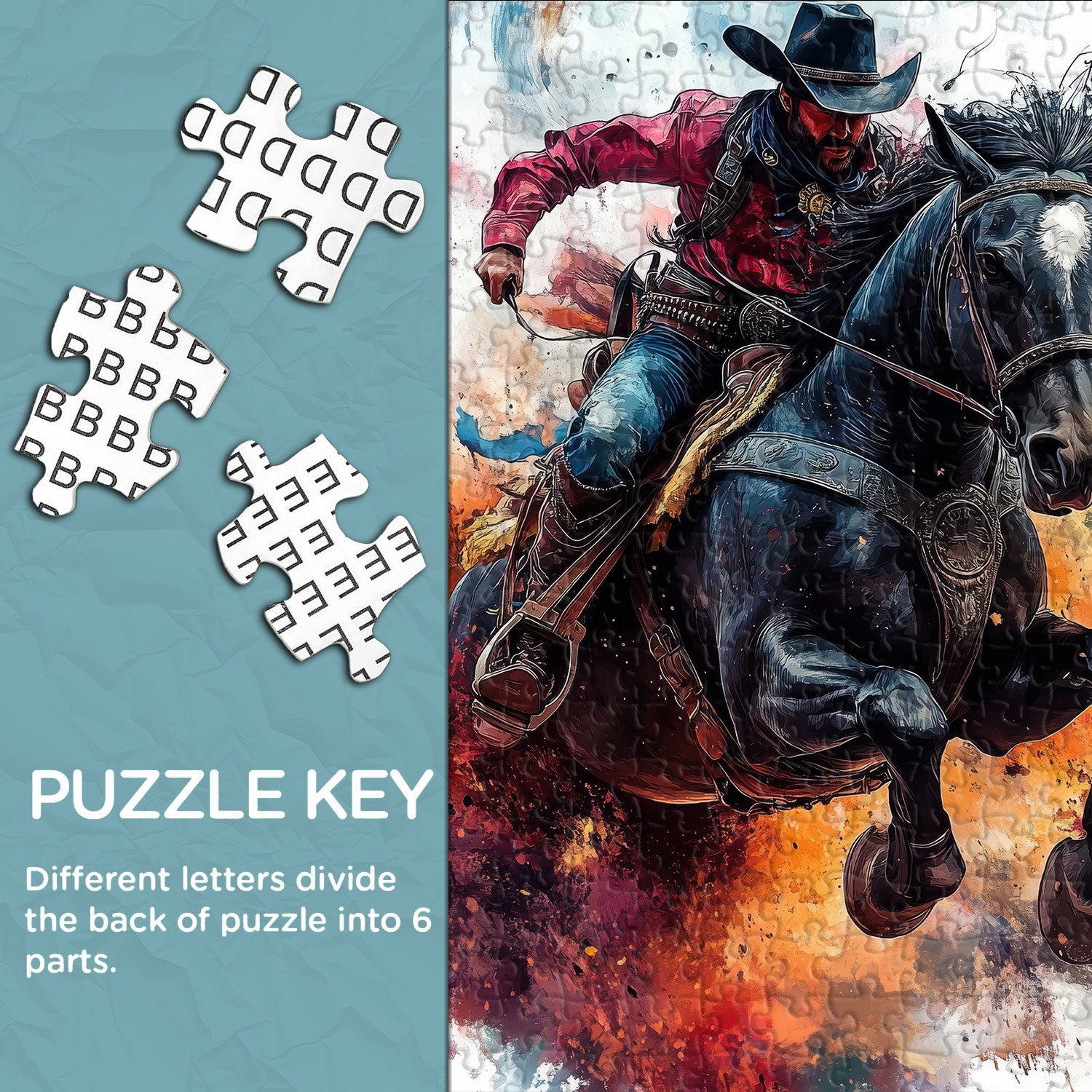 Western Knight Jigsaw Puzzle 1000 Pieces
