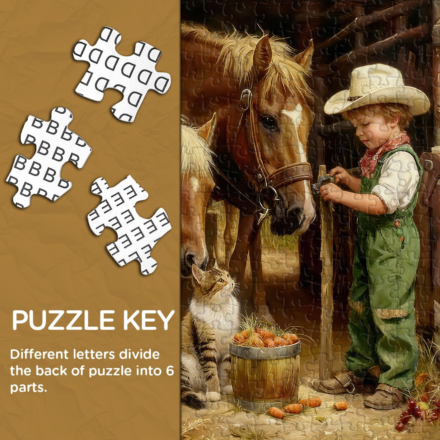 Kindliches Weideleben-Puzzle 1000 Teile