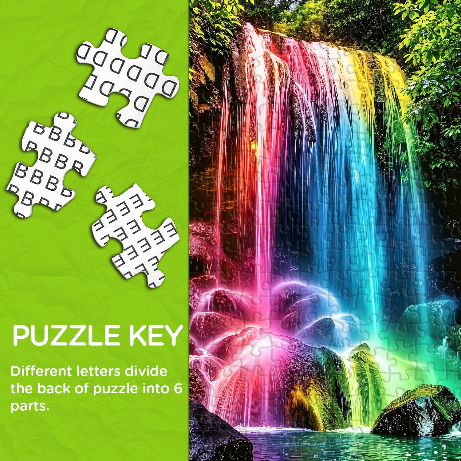 Neon Wildwood Stream Puzzle 1000 Teile