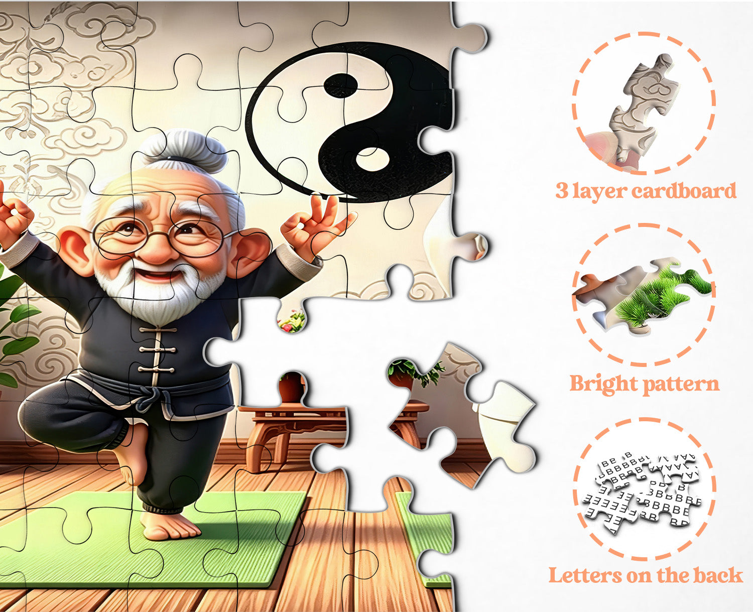 Tai Chi Couple Jigsaw Puzzle 1000 Pieces