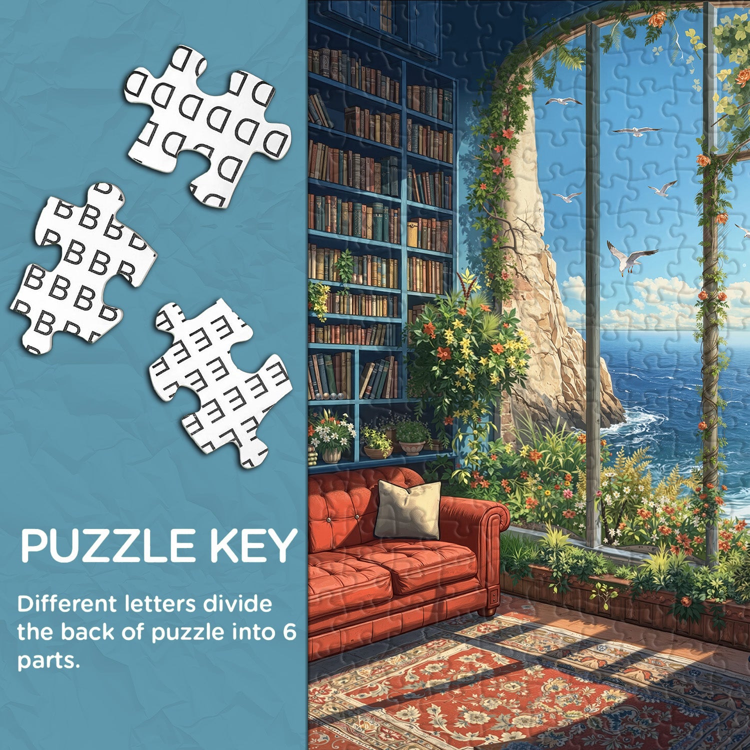 Seaside Reading Retreat Jigsaw Puzzle 1000 Pieces