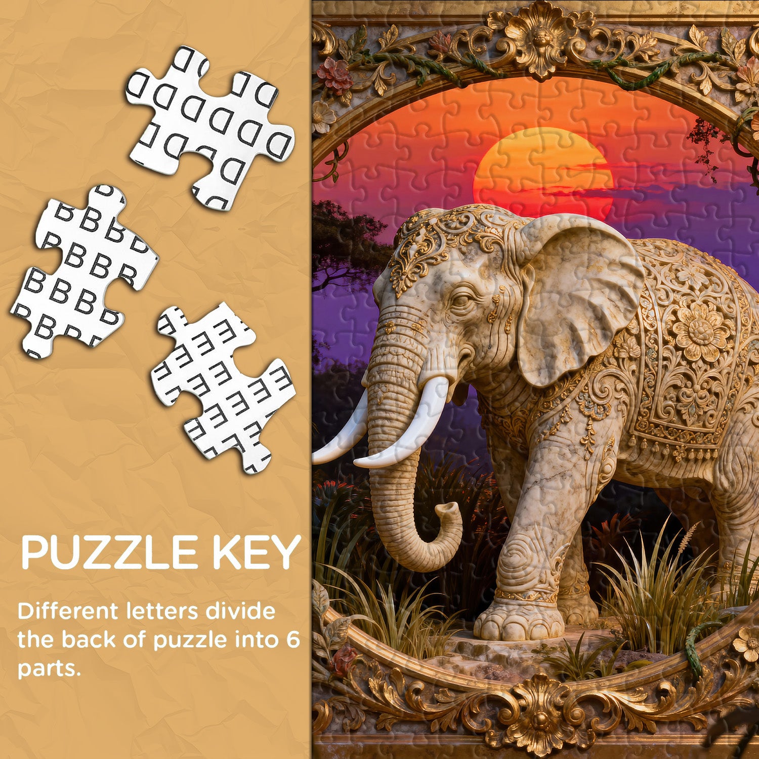 Sunset Serenity Carving Jigsaw Puzzle 1000 Pieces