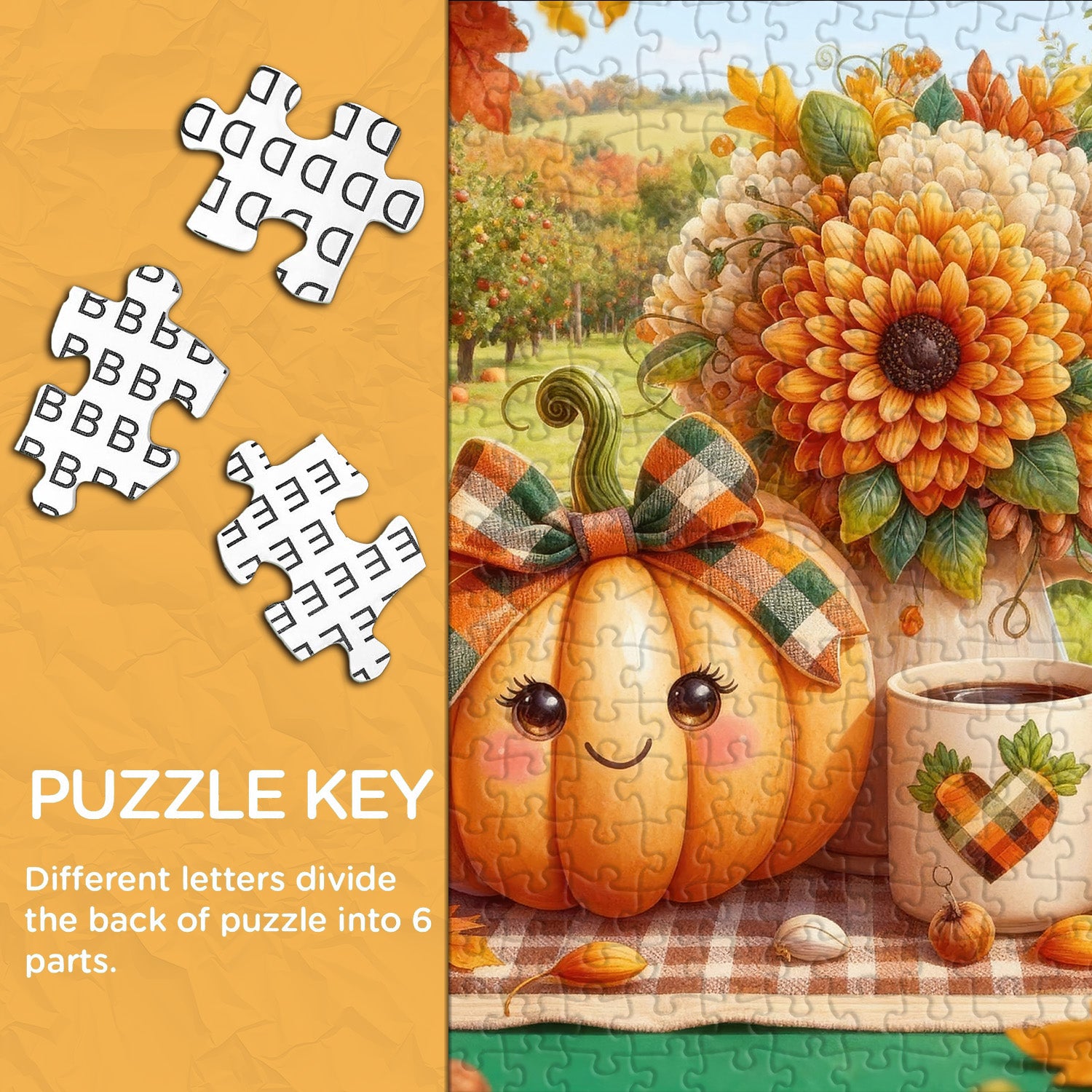 Fragrant Pumpkin Fun Jigsaw Puzzle 1000 Pieces