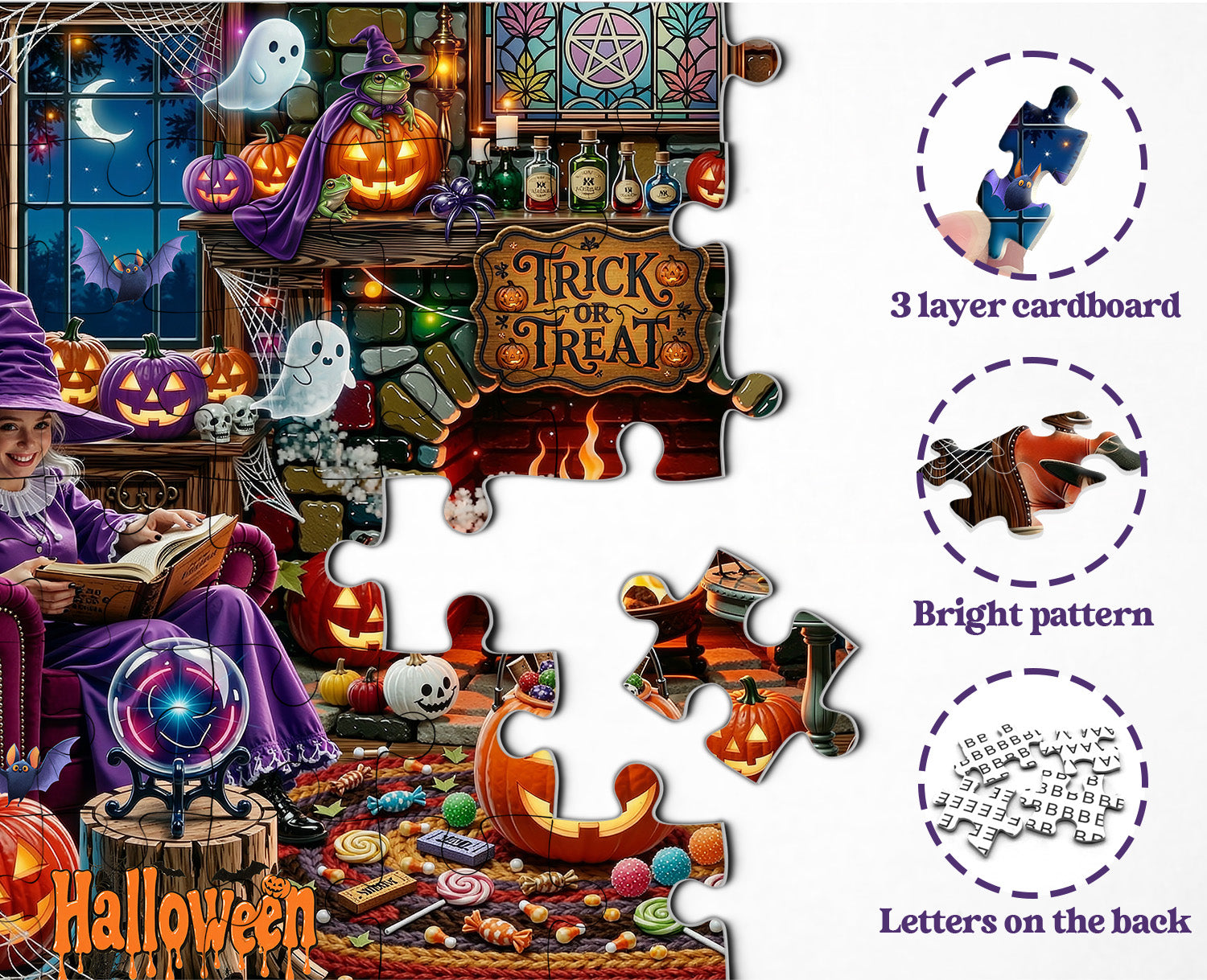 Halloween Hearth Jigsaw Puzzle 1000 Pieces