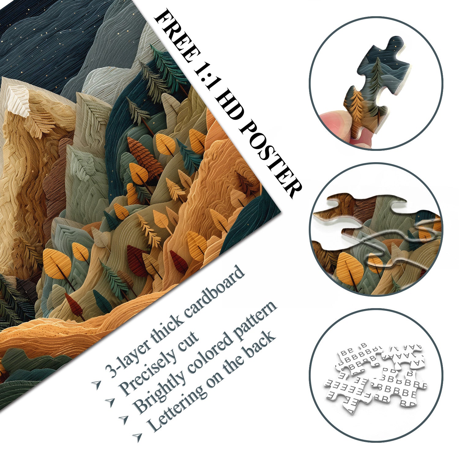 Timber Mountains Jigsaw Puzzle 1000 Pieces