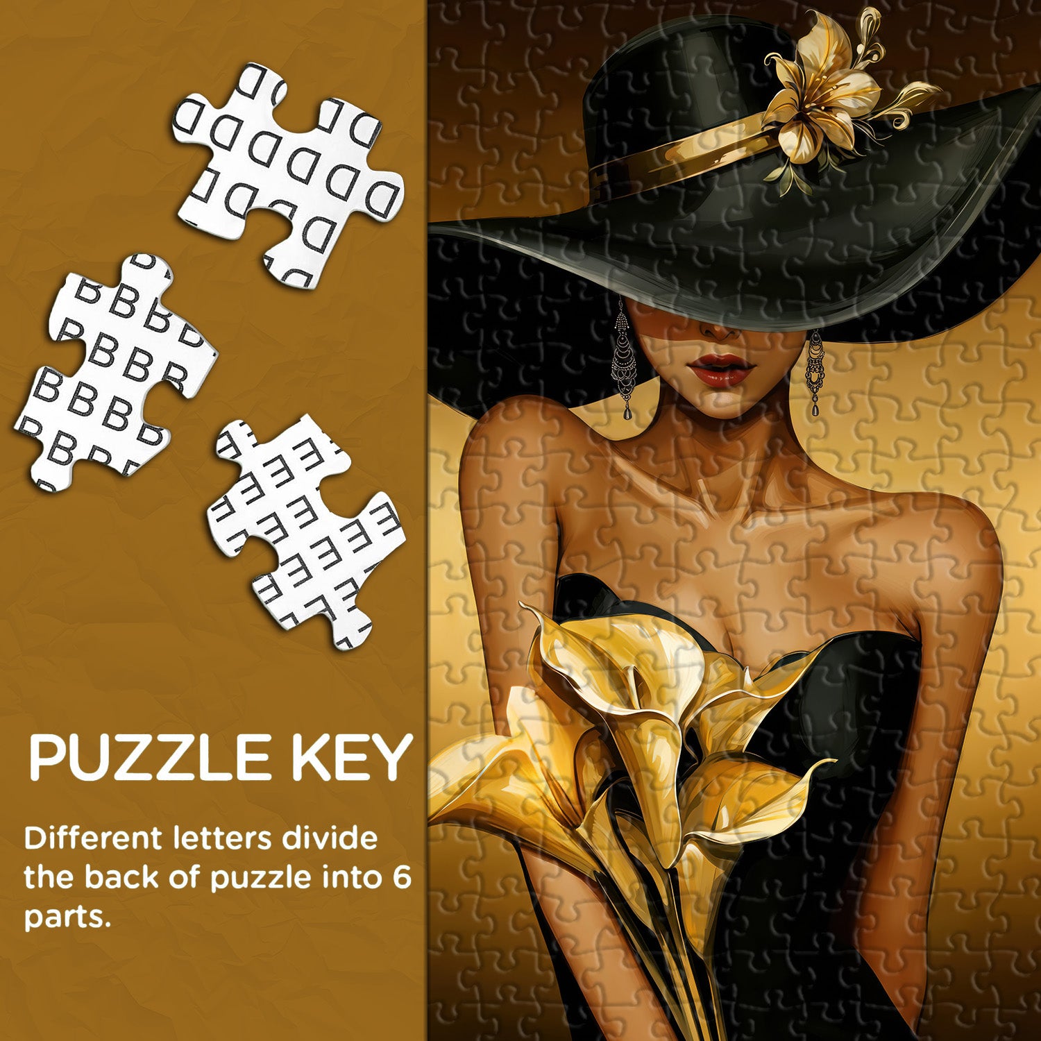 Golden Beauty Jigsaw Puzzle 1000 Pieces
