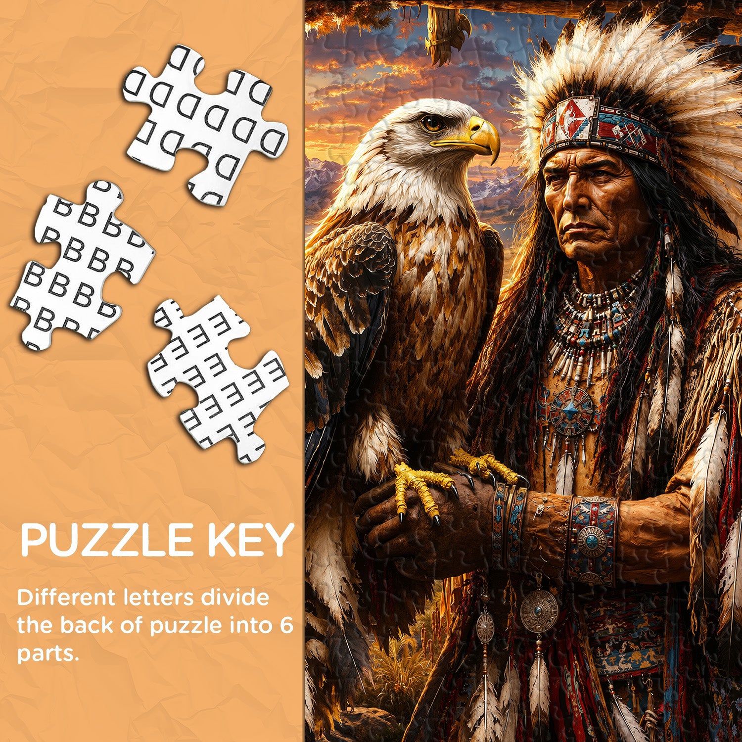 Tribal Spirit Eagle Puzzle 1000 Teile