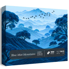 Blue Mist Mountains Jigsaw Puzzle 1000 Pieces