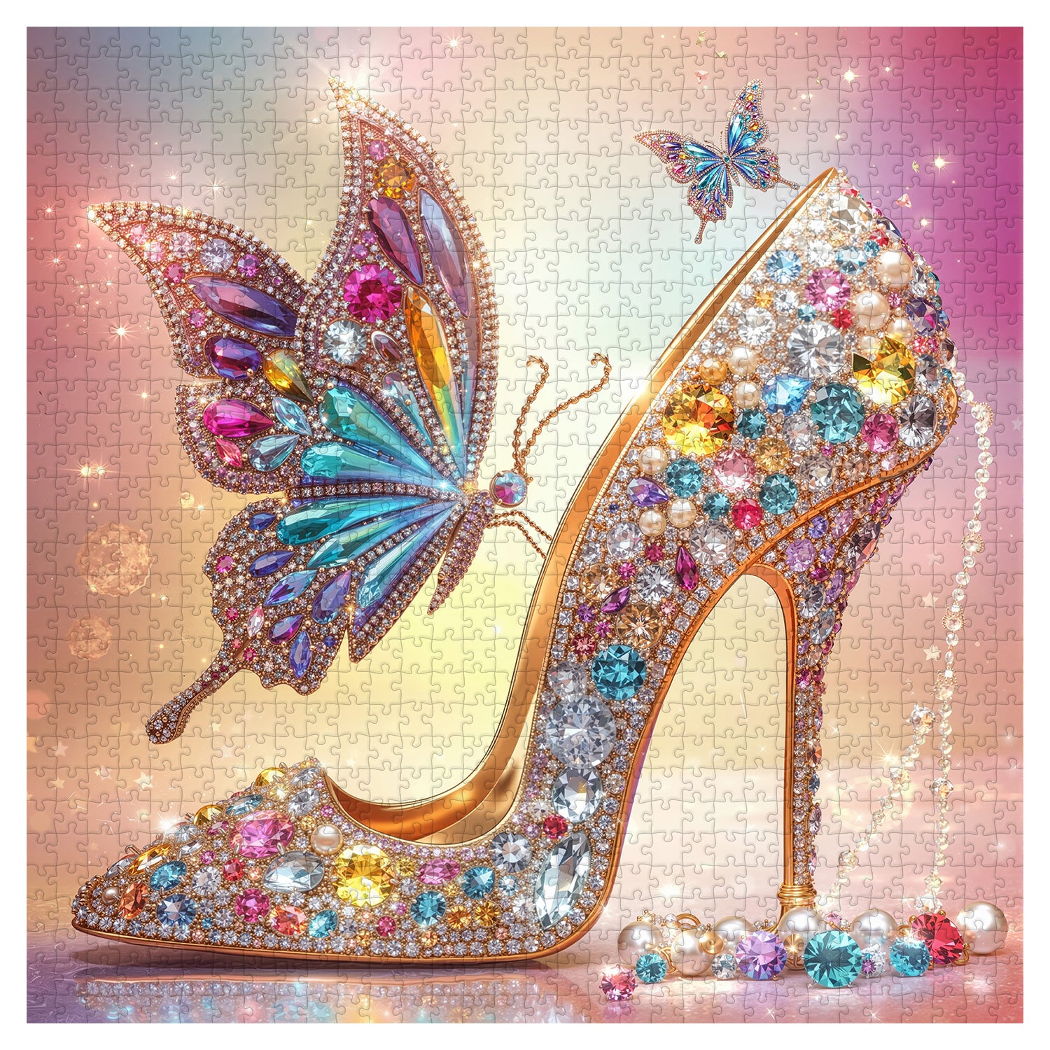 Aurora Butterfly Heel Jigsaw Puzzle 1000 Pieces