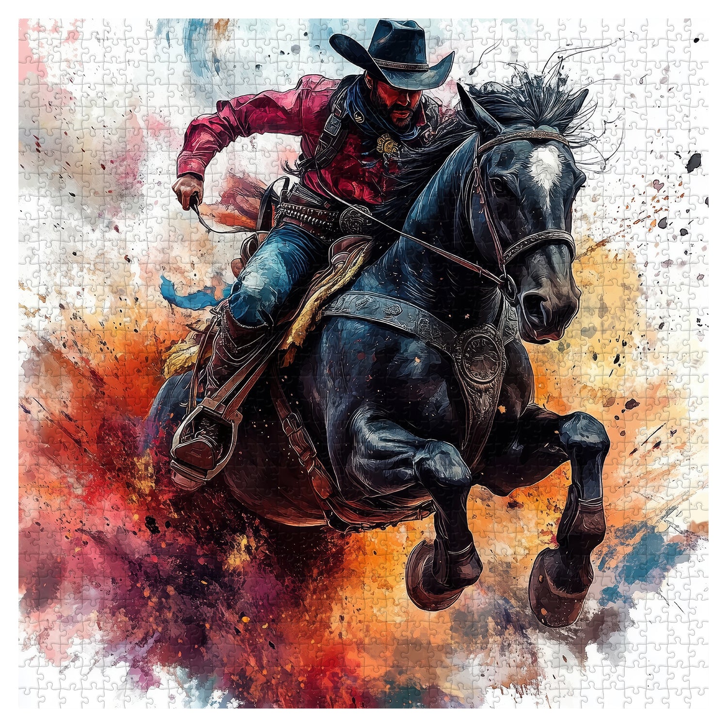 Western Knight Jigsaw Puzzle 1000 Pieces
