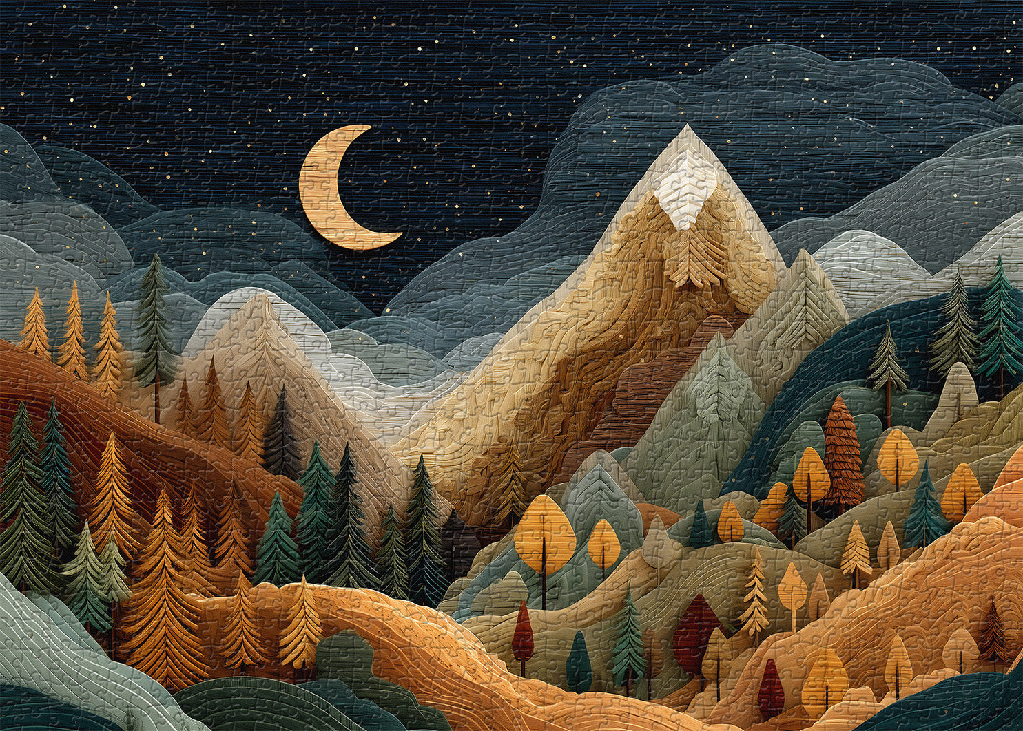 Timber Mountains Jigsaw Puzzle 1000 Pieces
