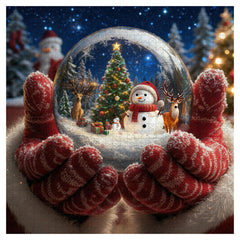Winterliche Schneeballszene Puzzle 1000 Teile