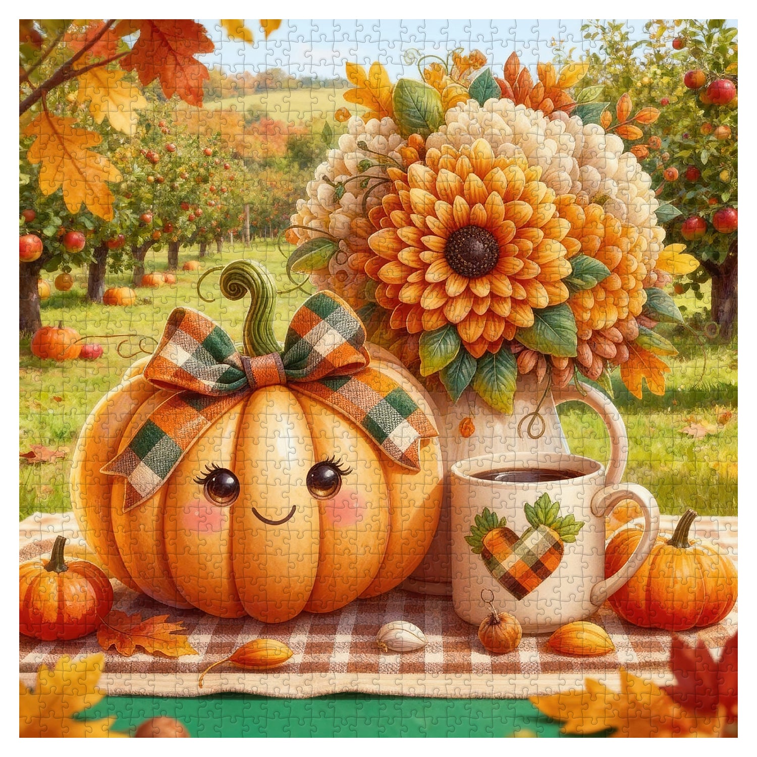 Fragrant Pumpkin Fun Jigsaw Puzzle 1000 Pieces