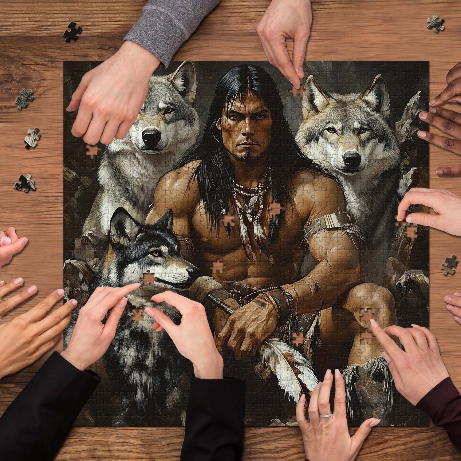 King Of The Wolves Jigsaw Puzzle 1000 Pieces