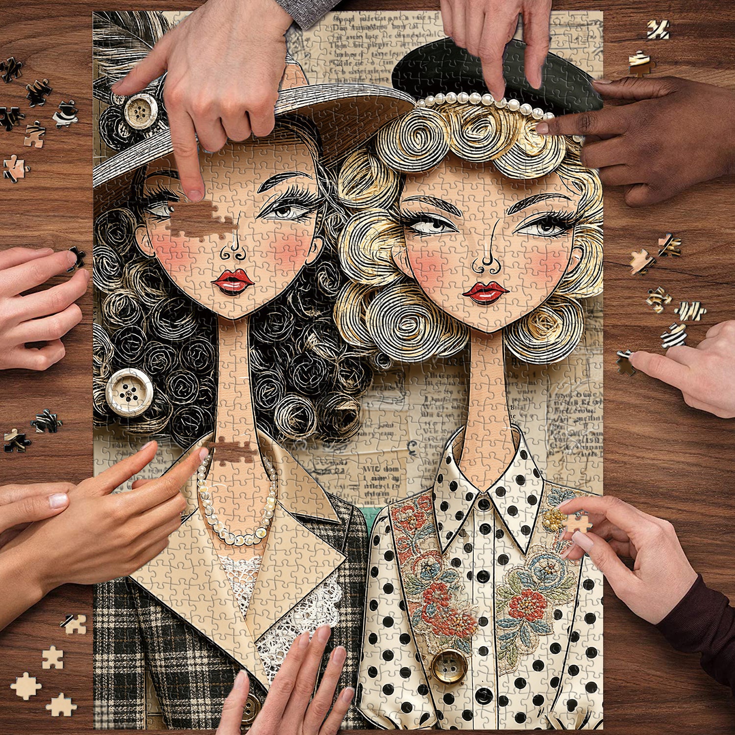 Fashionable Women Jigsaw Puzzle 1000 Pieces