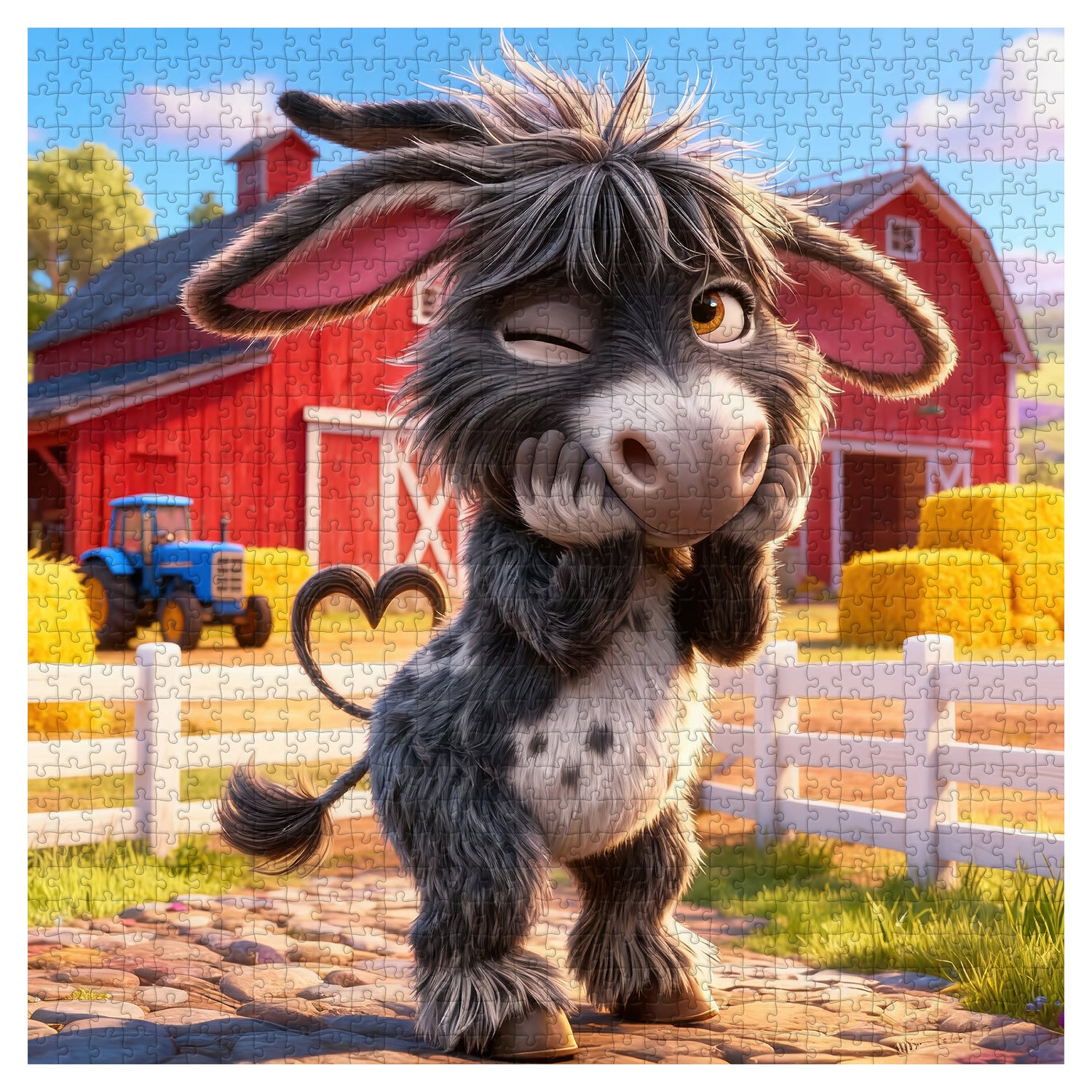 Donkey Barnyard Charm Jigsaw Puzzle 1000 Pieces