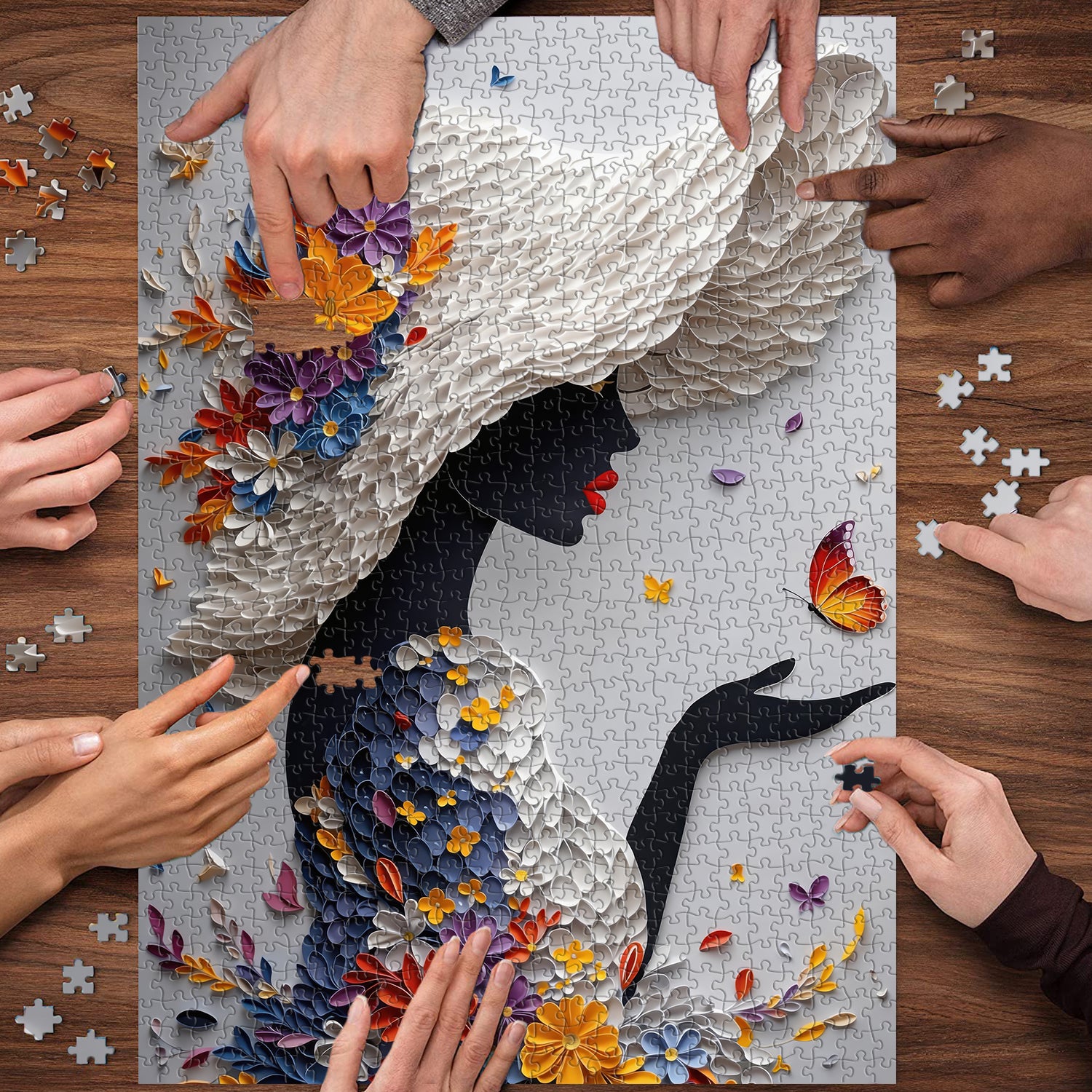 Schmetterlingsflüstern Puzzle 1000 Teile