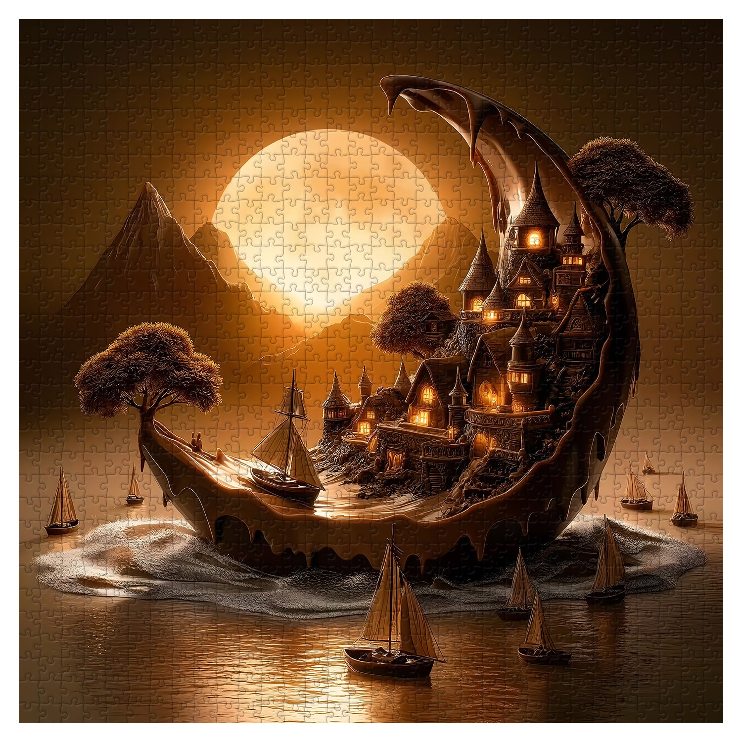 Moonlit Haven Jigsaw Puzzle 1000 Pieces