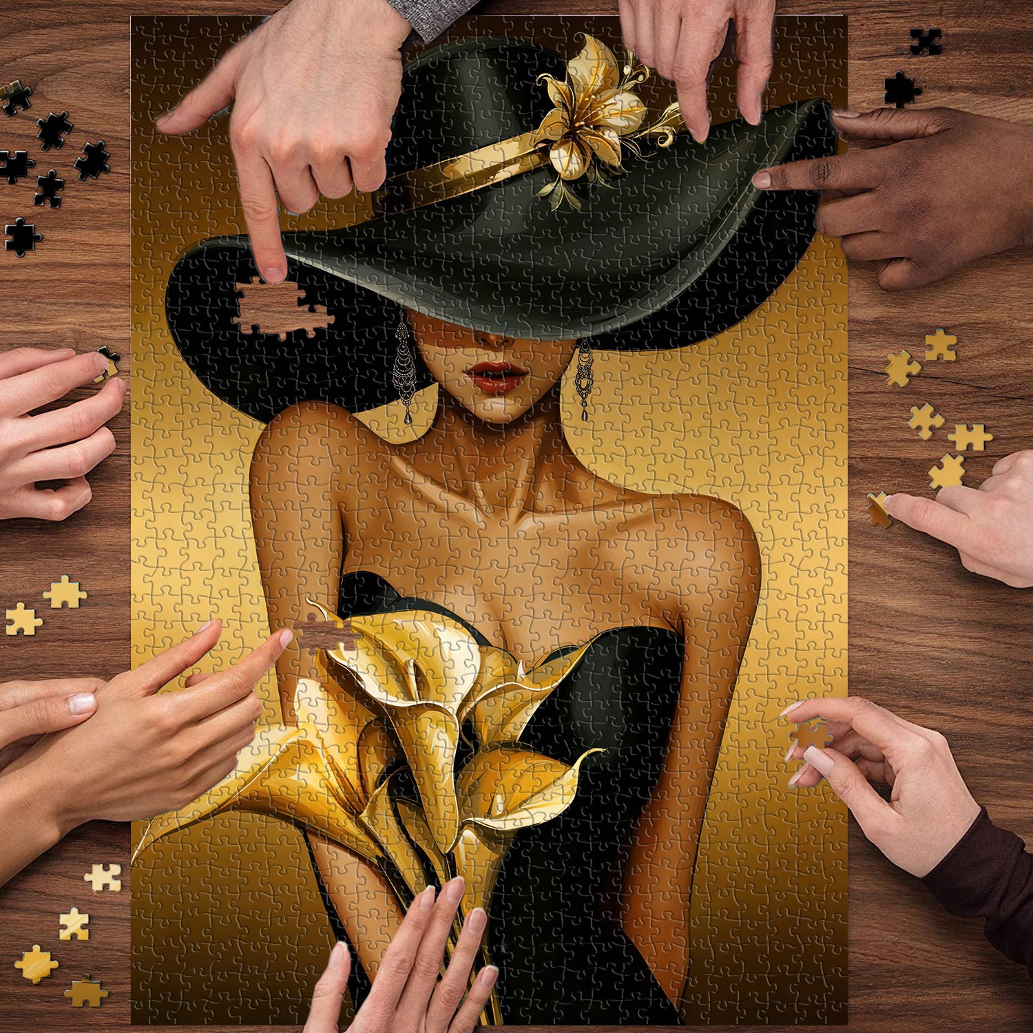 Golden Beauty Jigsaw Puzzle 1000 Pieces