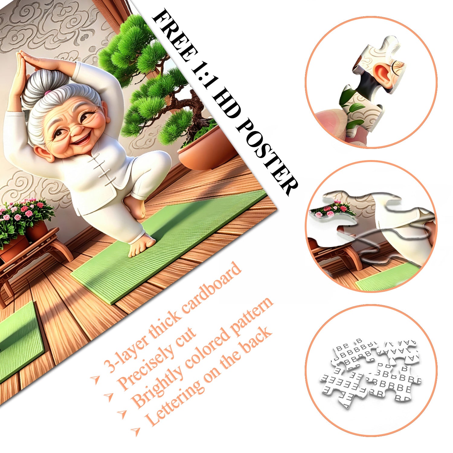 Tai Chi Couple Jigsaw Puzzle 1000 Pieces