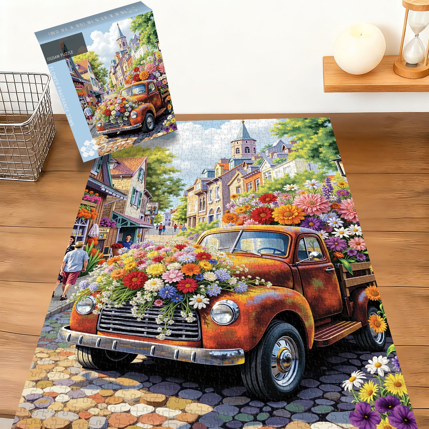 Blumenduftstadt-Puzzle 1000 Teile