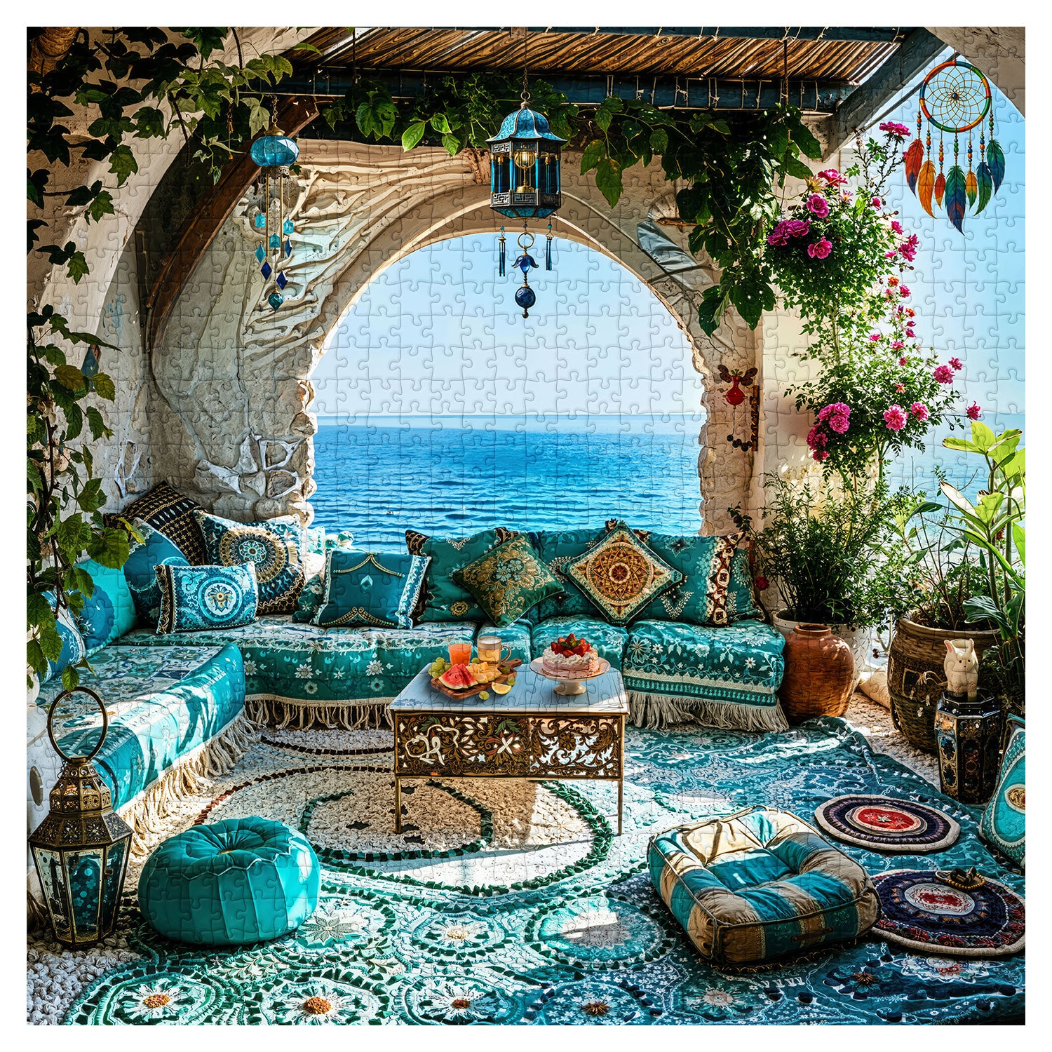 Seaside Blue Haven Jigsaw Puzzle 1000 Pieces