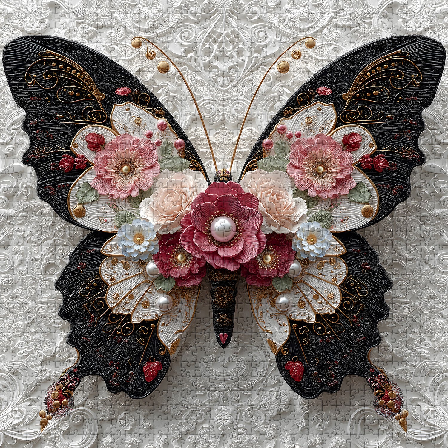 Floral Wings Jigsaw Puzzle 1000 Pieces
