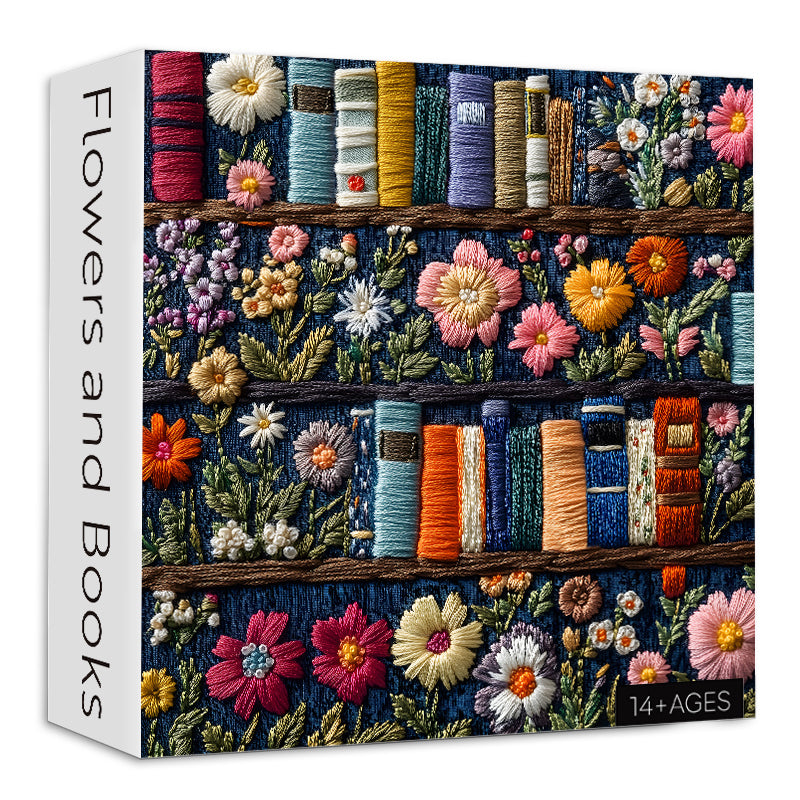 Flowers and Books Jigsaw Puzzles 1000 Pieces