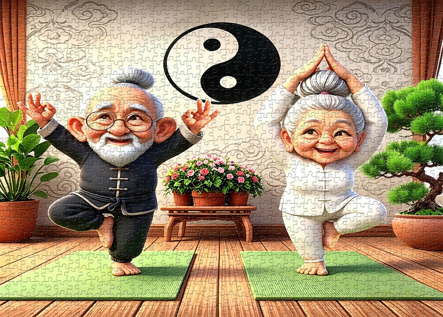 Tai Chi Couple Jigsaw Puzzle 1000 Pieces