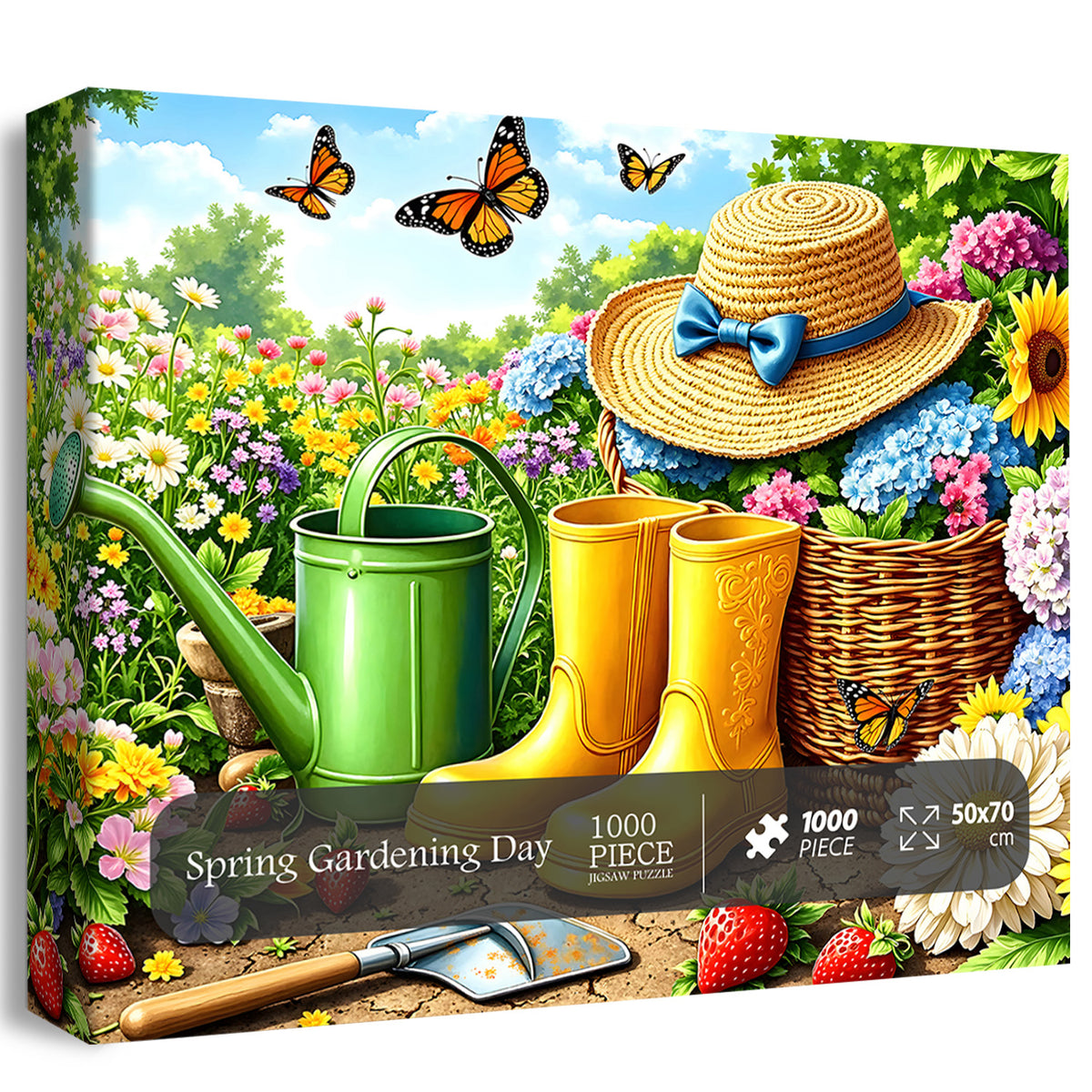 Frühlingsgartentag-Puzzle 1000 Teile