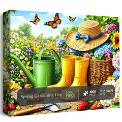 Frühlingsgartentag-Puzzle 1000 Teile