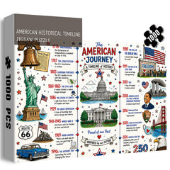American Historical Timeline Jigsaw Puzzle 1000 Pieces