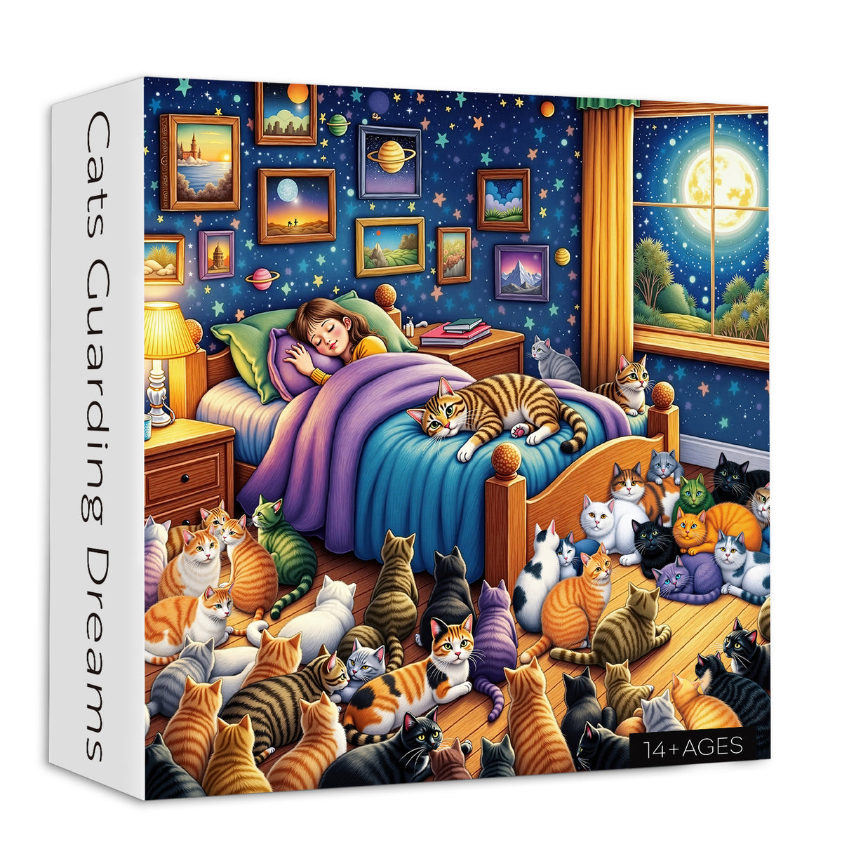 Cats Guarding Dreams Jigsaw Puzzle 1000 Pieces