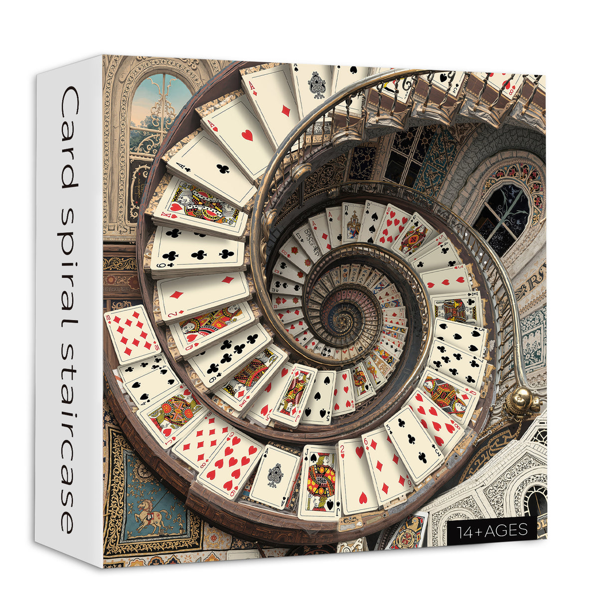 Kartenwipptreppenpuzzle 1000 Stücke